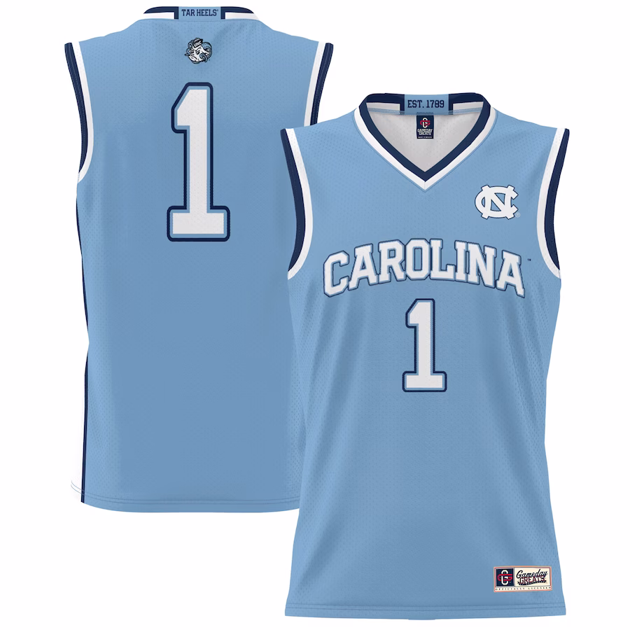 #1 North Carolina Tar Heels GameDay Greats Youth Lightweight Basketball Jersey - Carolina Blue - Jersey
