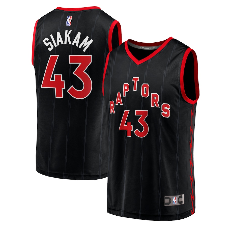 Men's Toronto Raptors Pascal Siakam Fanatics Black Fast Break Replica Jersey - Statement Edition - Jersey