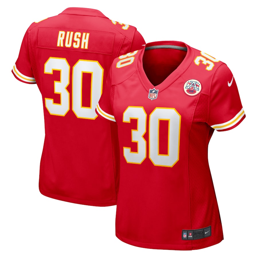 Women's Kansas City Chiefs Darius Rush Nike  Red Team Game Jersey - Jersey
