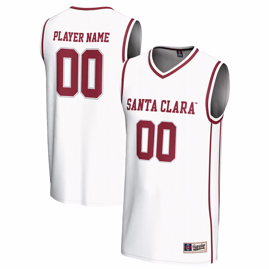 Santa Clara Broncos GameDay Greats Youth NIL Pick-A-Player Lightweight Women's Basketball Jersey - White - Jersey