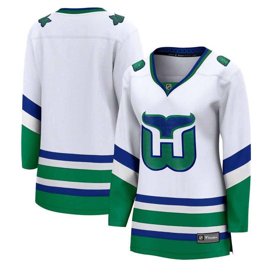 Women's Carolina Hurricanes Fanatics White Whalers Premier Breakaway Jersey - Jersey