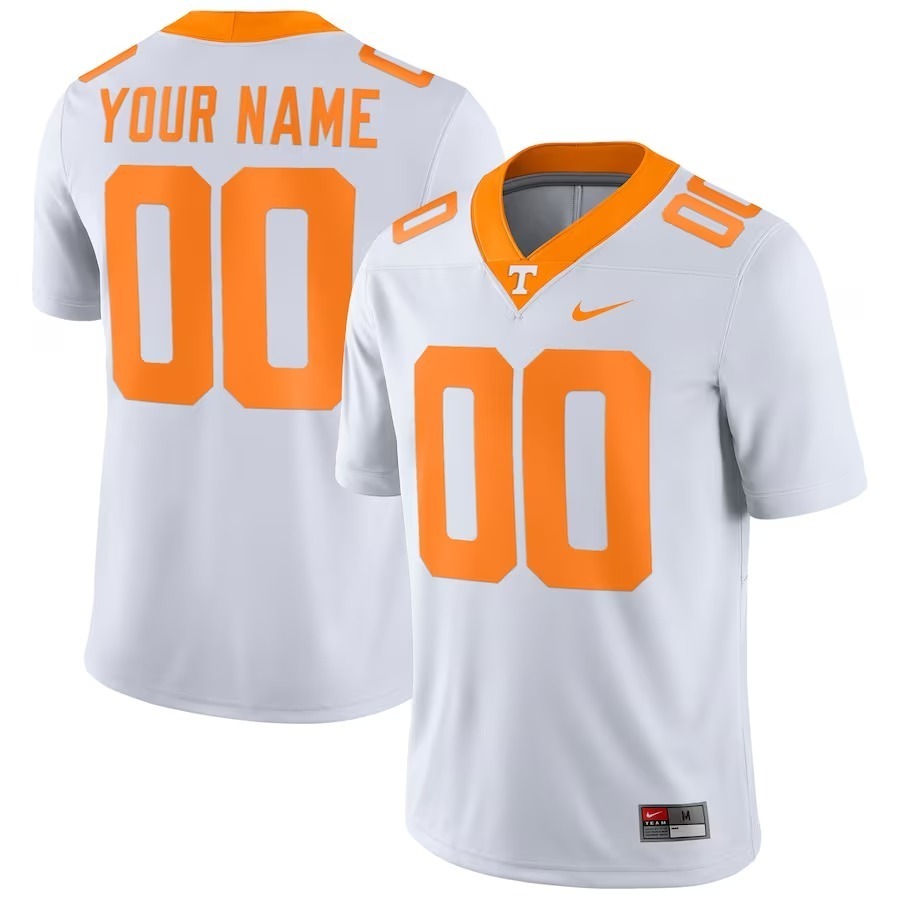 Tennessee Volunteers Nike Football Custom Game Jersey - White - Jersey