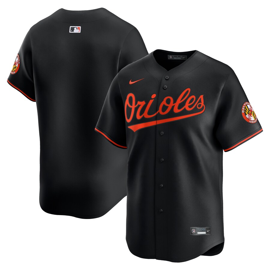 Men's Baltimore Orioles  Nike Black  Alternate Limited Jersey - Jersey