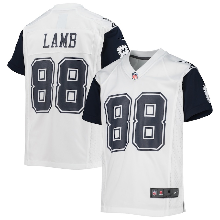 Youth Dallas Cowboys CeeDee Lamb Nike White Alternate Game Jersey - Jersey