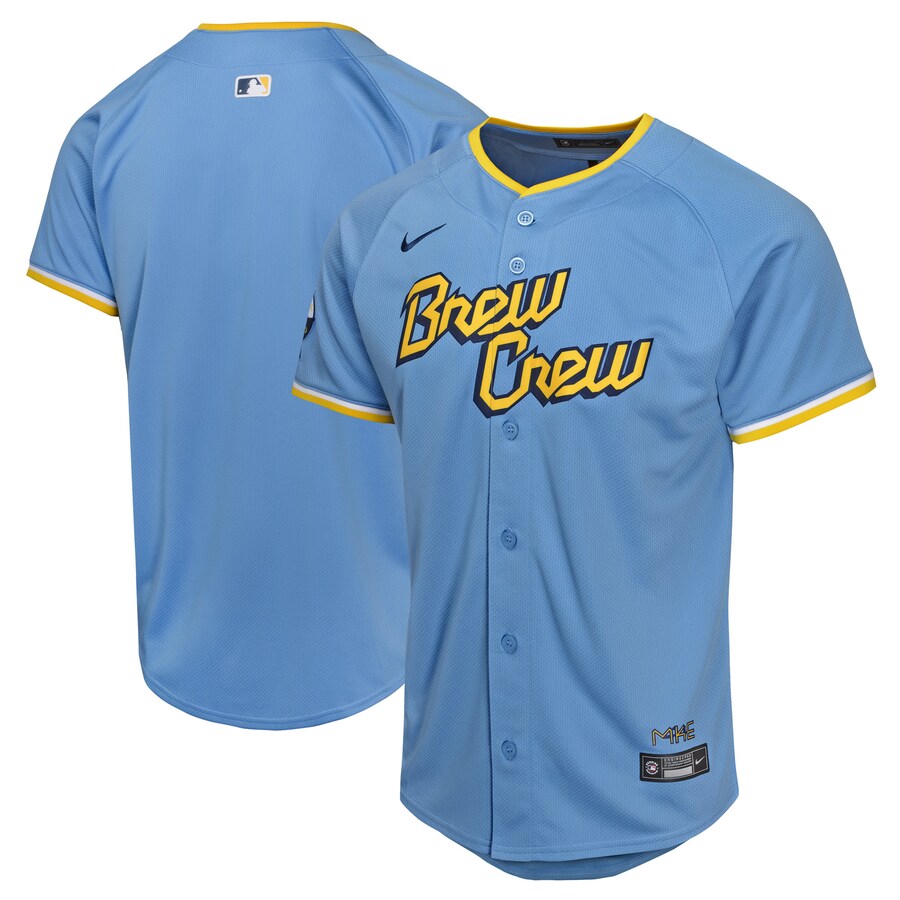 Youth Milwaukee Brewers  Nike Powder Blue City Connect Limited Jersey - Jersey