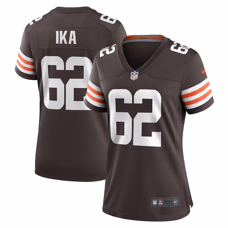 Women's Cleveland Browns Siaki Ika Nike  Brown Team Game Jersey - Jersey