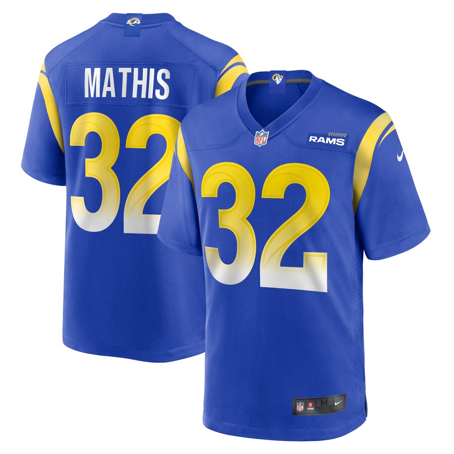 Men's Los Angeles Rams Ochaun Mathis Nike Royal Home Game Jersey - Jersey
