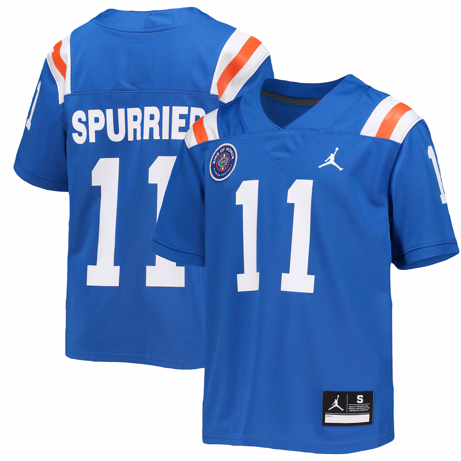 Youth Jordan Brand Steve Spurrier Royal Florida Gators Alumni Jersey - Jersey