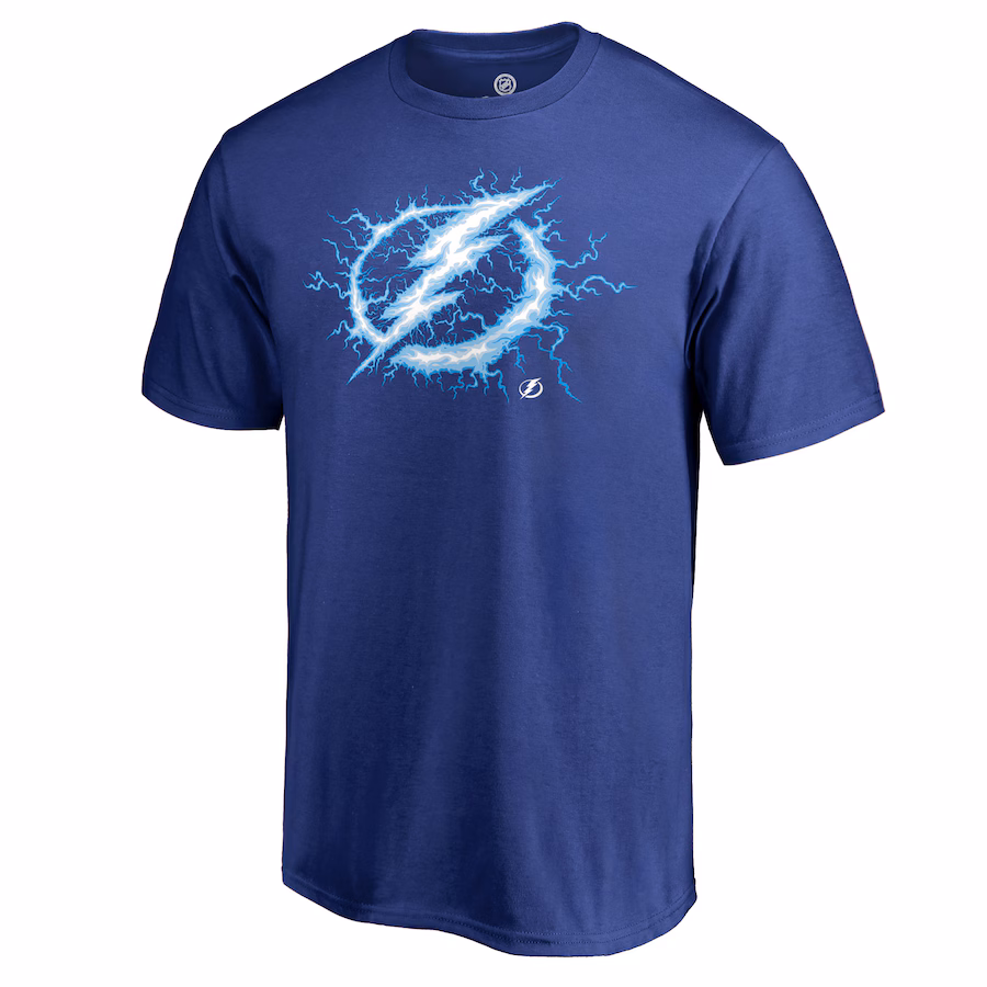 Men's Tampa Bay Lightning Blue Logo Hometown Collection Local T-Shirt - Jersey