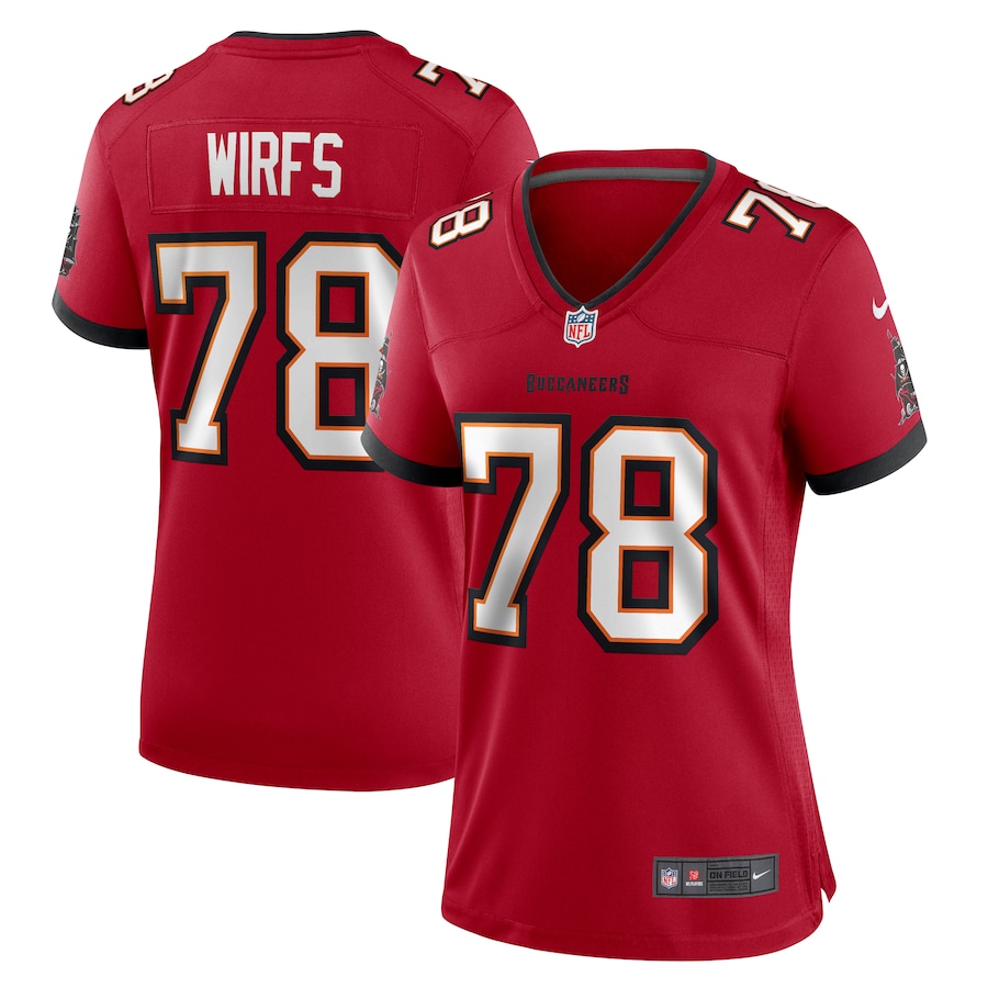 Women's Tampa Bay Buccaneers Tristan Wirfs Nike Red Game Jersey - Jersey