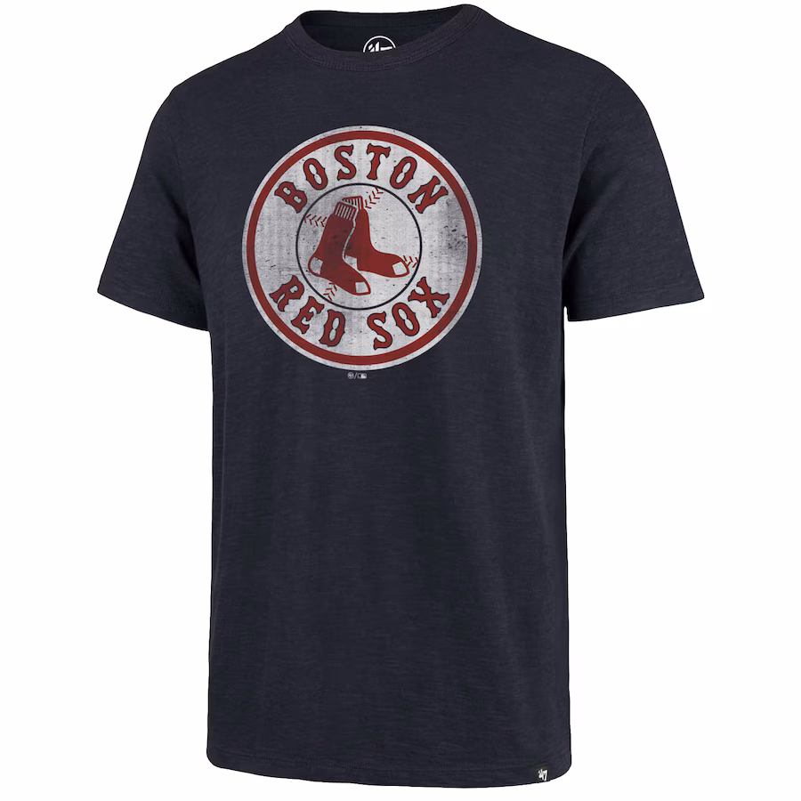 Men's Boston Red Sox '47 Navy Circle Logo Scrum T-Shirt - Jersey