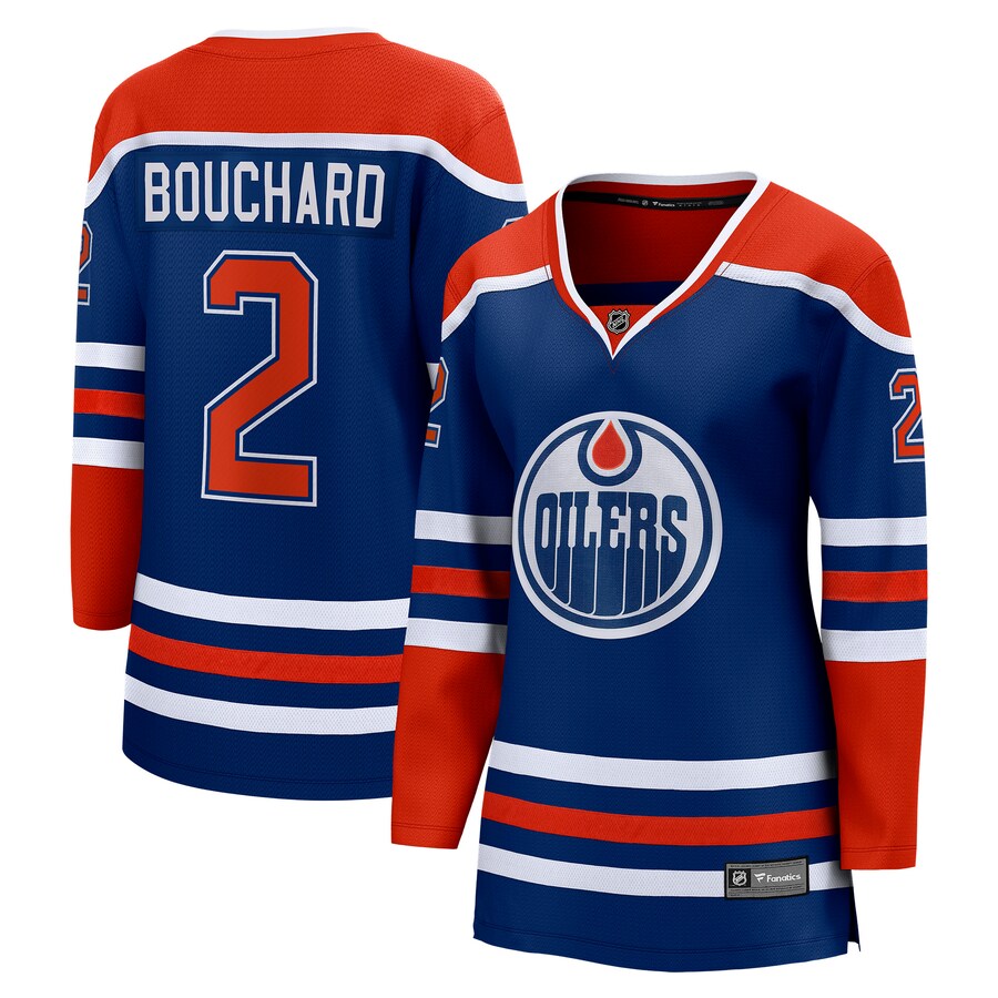 Women's Edmonton Oilers Evan Bouchard Fanatics Branded Royal Home Breakaway Player Jersey - Jersey