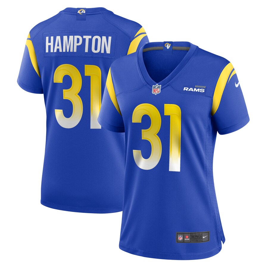 Women's Los Angeles Rams Nick Hampton Nike Royal Home Game Jersey - Jersey