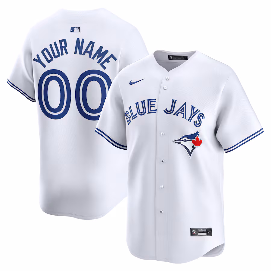 Youth Toronto Blue Jays Nike White Home Limited Custom Jersey - Jersey