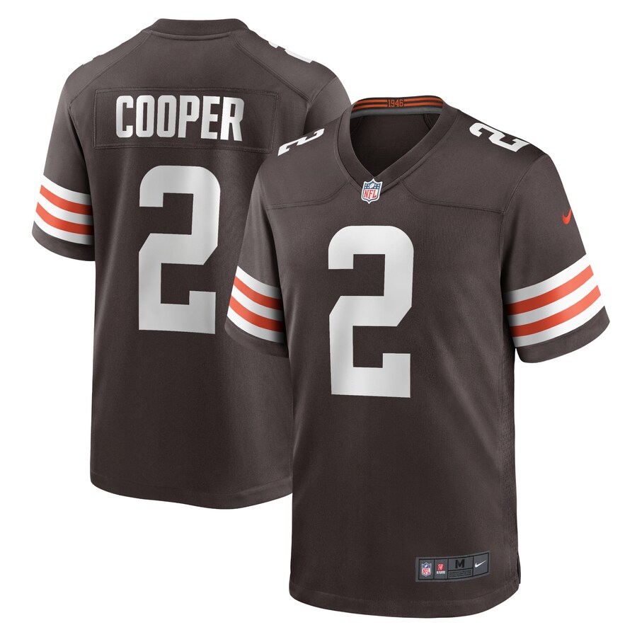 Men's Cleveland Browns Amari Cooper Nike Brown Player Game Jersey - Jersey
