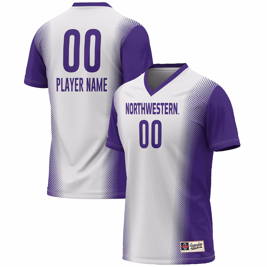 Northwestern Wildcats GameDay Greats Youth NIL Pick-A-Player Lightweight Women's Soccer Jersey - White - Jersey