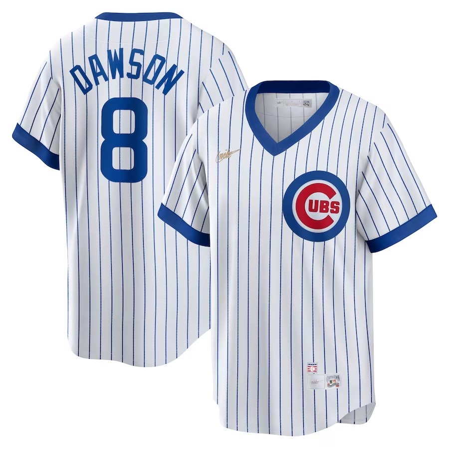 Men's Chicago Cubs Andre Dawson Nike White Home Cooperstown Collection Player Jersey - Jersey