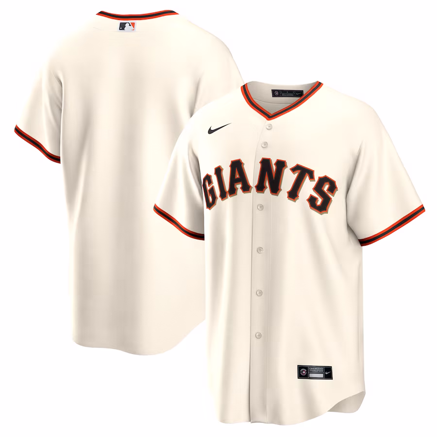 Men's San Francisco Giants Nike Cream Home Blank Replica Jersey - Jersey