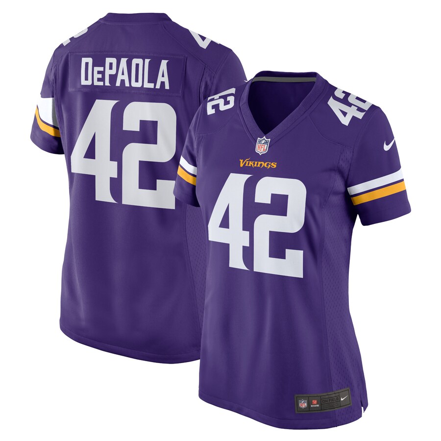 Women's Minnesota Vikings Andrew DePaola Nike Purple Game Jersey - Jersey