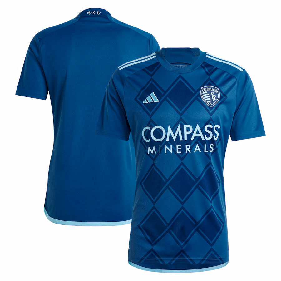 Men's Sporting Kansas City  adidas Navy 2024 Diamonds Our Forever Replica Jersey - Jersey