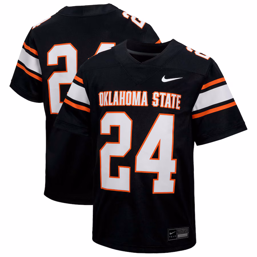 Youth Nike #24 Black Oklahoma State Cowboys Untouchable Football Jersey - Jersey
