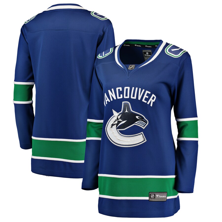 Women's Vancouver Canucks Fanatics Branded Blue Breakaway Home Jersey - Jersey