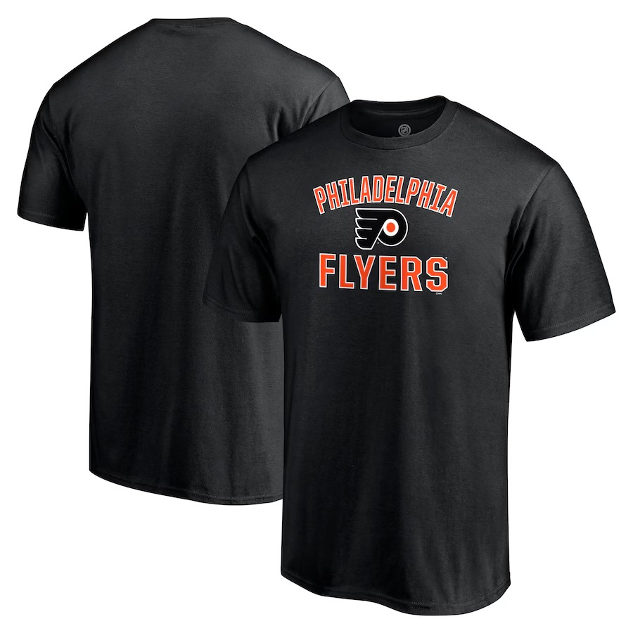 Men's Philadelphia Flyers Black Victory Arch T-Shirt - Jersey