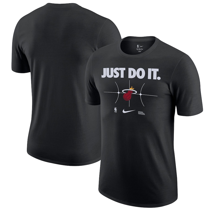 Men's Miami Heat Nike Black Just Do It T-Shirt - Jersey