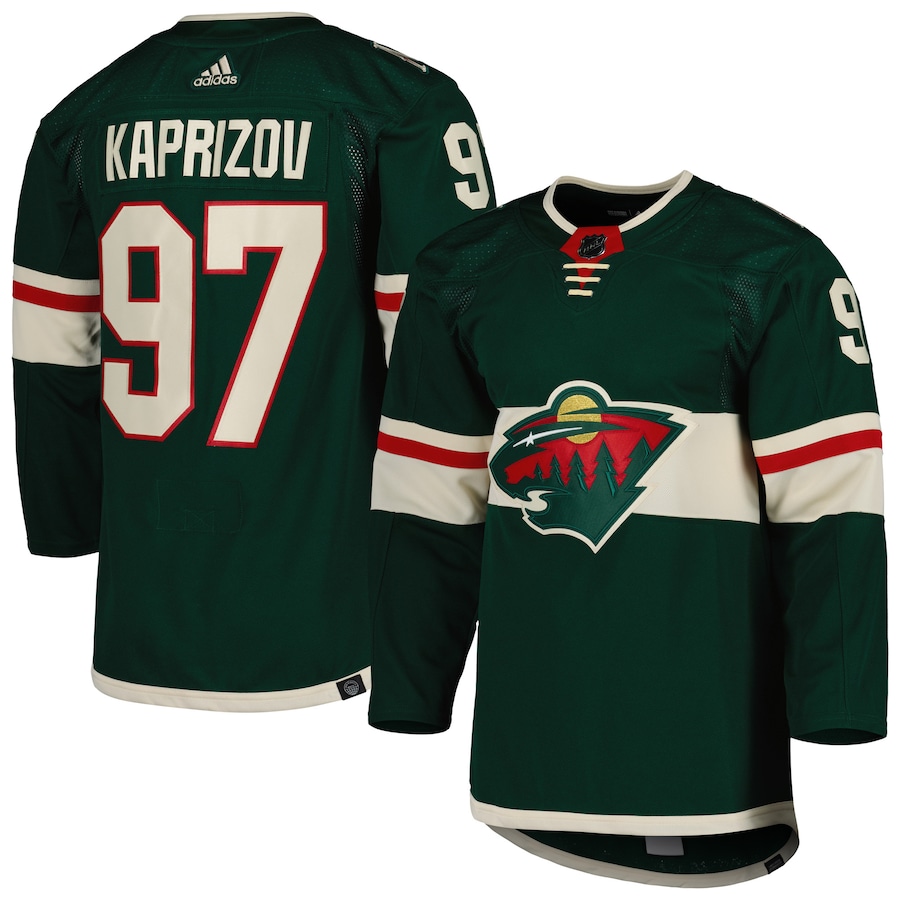 Men's Minnesota Wild Kirill Kaprizov adidas Green Home Primegreen Authentic Player Jersey - Jersey