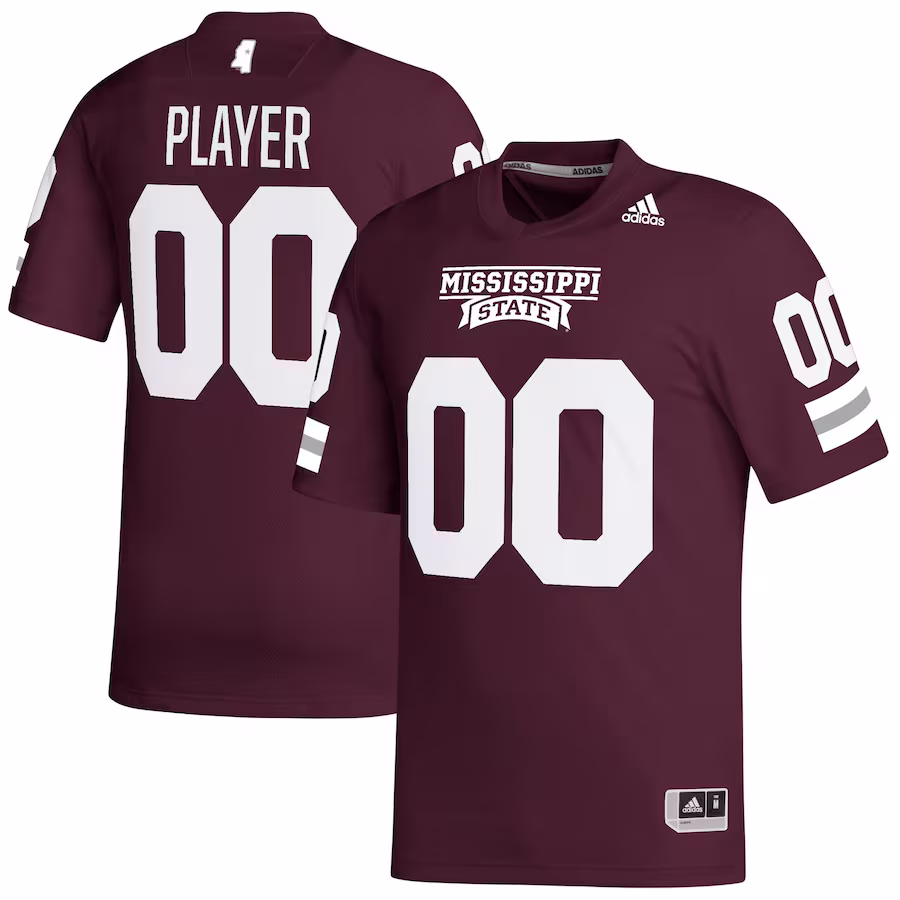 Mississippi State Bulldogs adidas Pick-A-Player NIL Replica Football Jersey - Maroon - Jersey