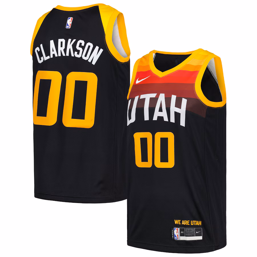 Men's Utah Jazz Jordan Clarkson Nike Black Swingman Player Jersey - City Edition - Jersey
