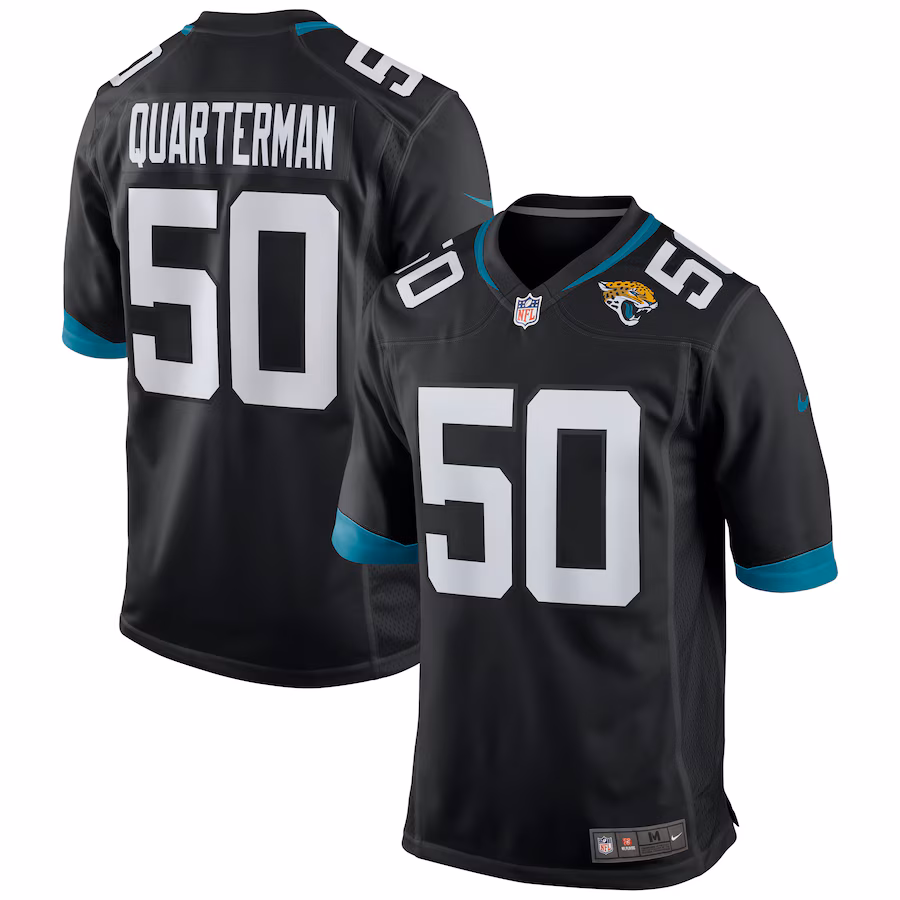Men's Jacksonville Jaguars Shaquille Quarterman Nike Black Game Jersey - Jersey