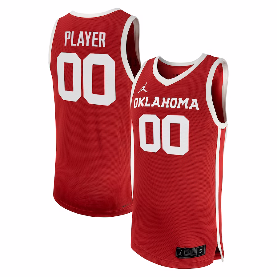 Oklahoma Sooners Jordan Brand Unisex NIL Pick-A-Player Women's Basketball Jersey - Crimson - Jersey