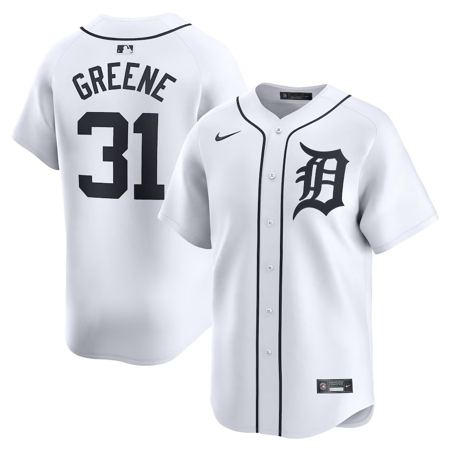 Youth Detroit Tigers Riley Greene Nike White Home Limited Player Jersey - Jersey