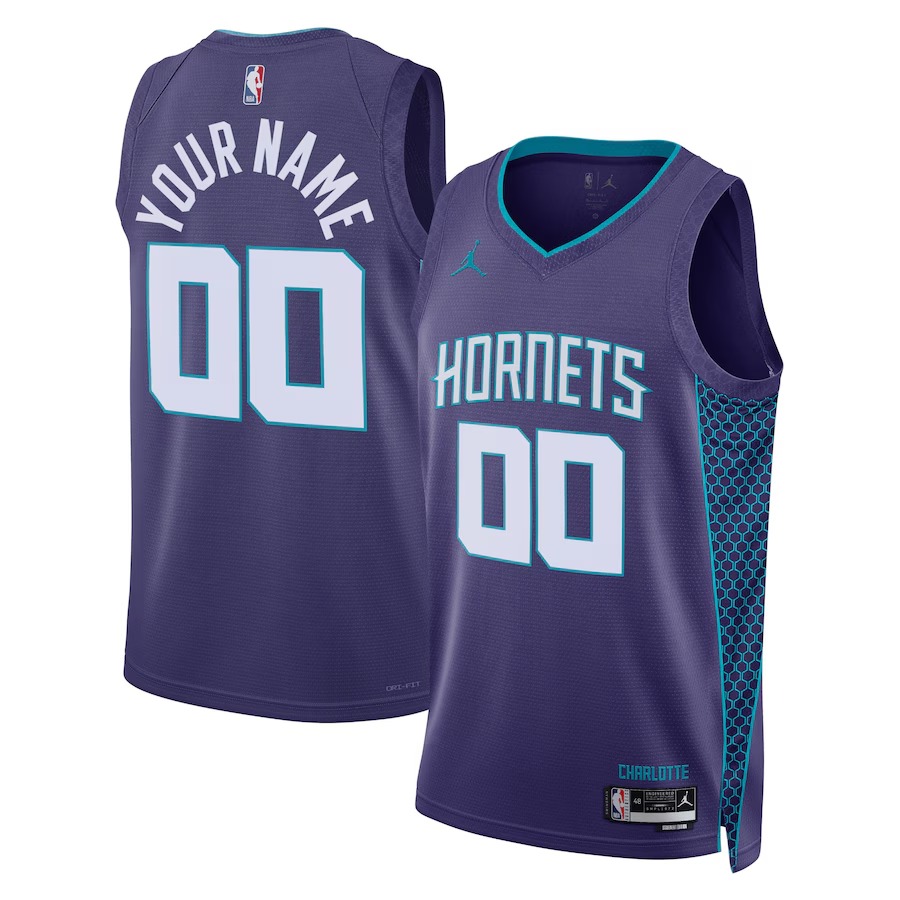 Unisex Charlotte Hornets Jordan Brand Teal 2022/23 Swingman Custom Jersey - Statement Edition - Jersey