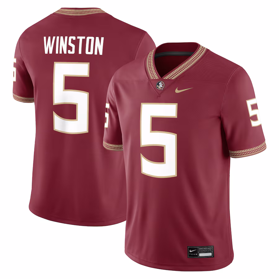 Men's Nike Jameis Winston Garnet Florida State Seminoles Alumni Game Jersey - Jersey