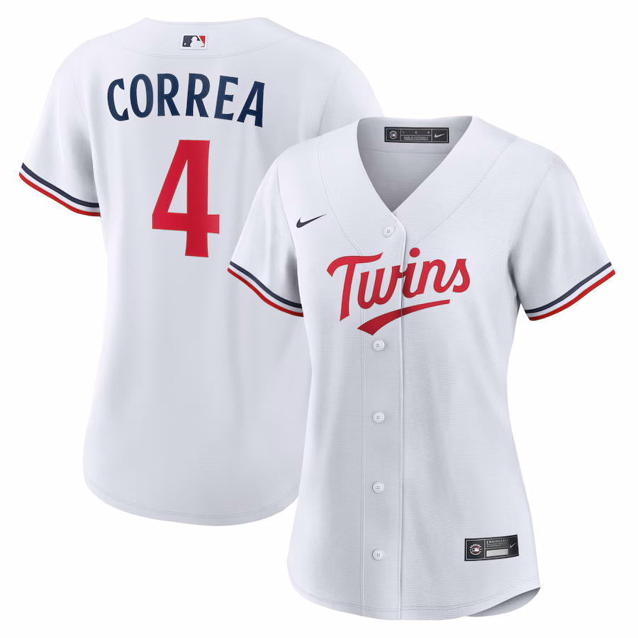 Women's Minnesota Twins Carlos Correa Nike White Home Replica Player Jersey - Jersey