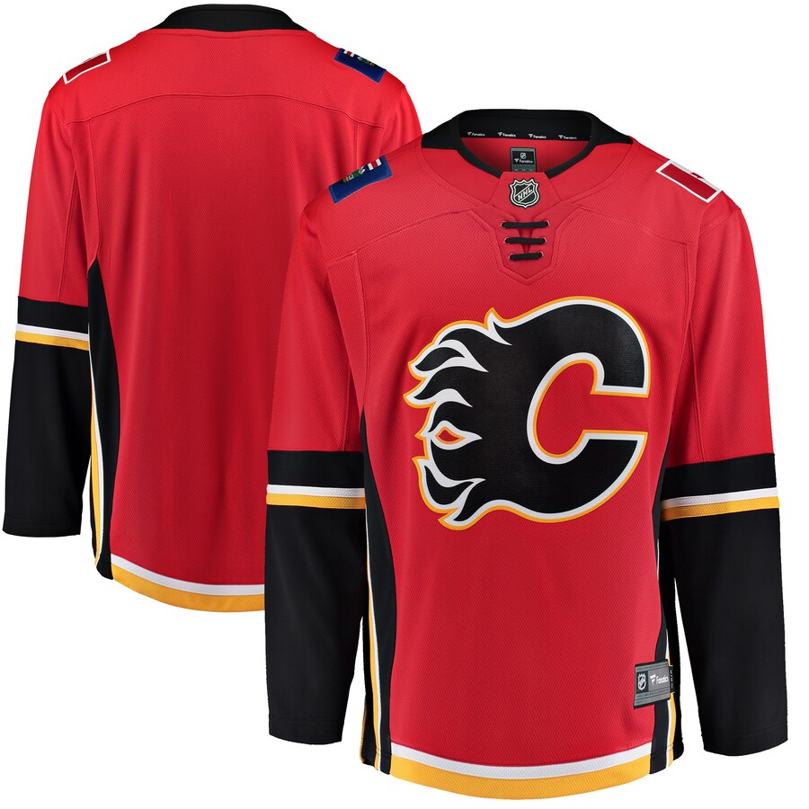 Youth Calgary Flames Fanatics Red/Black Premier Breakaway Alternate Jersey - Jersey