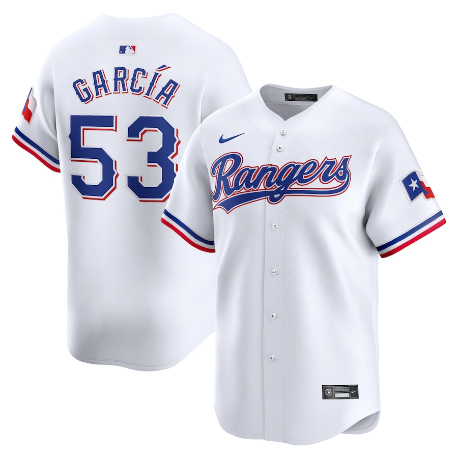 Youth Texas Rangers Adolis García Nike White Home Limited Player Jersey - Jersey