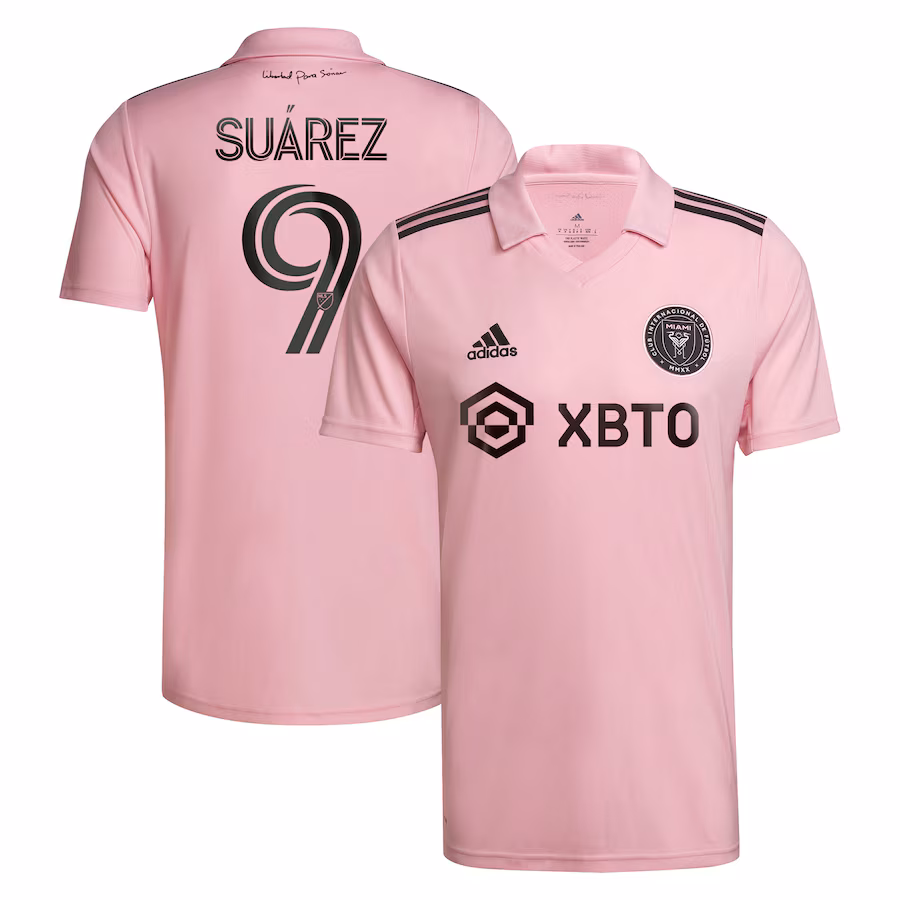 Men's Inter Miami CF Luis Suárez adidas Pink 2023 The Heart Beat Kit Replica Player Jersey - Jersey