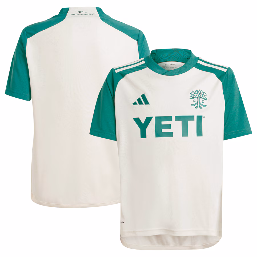 Youth Austin FC  adidas Tan 2024 The Armadillo Kit Replica Jersey - Jersey