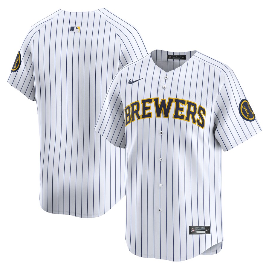 Men's Milwaukee Brewers  Nike White  Alternate Limited Jersey - Jersey