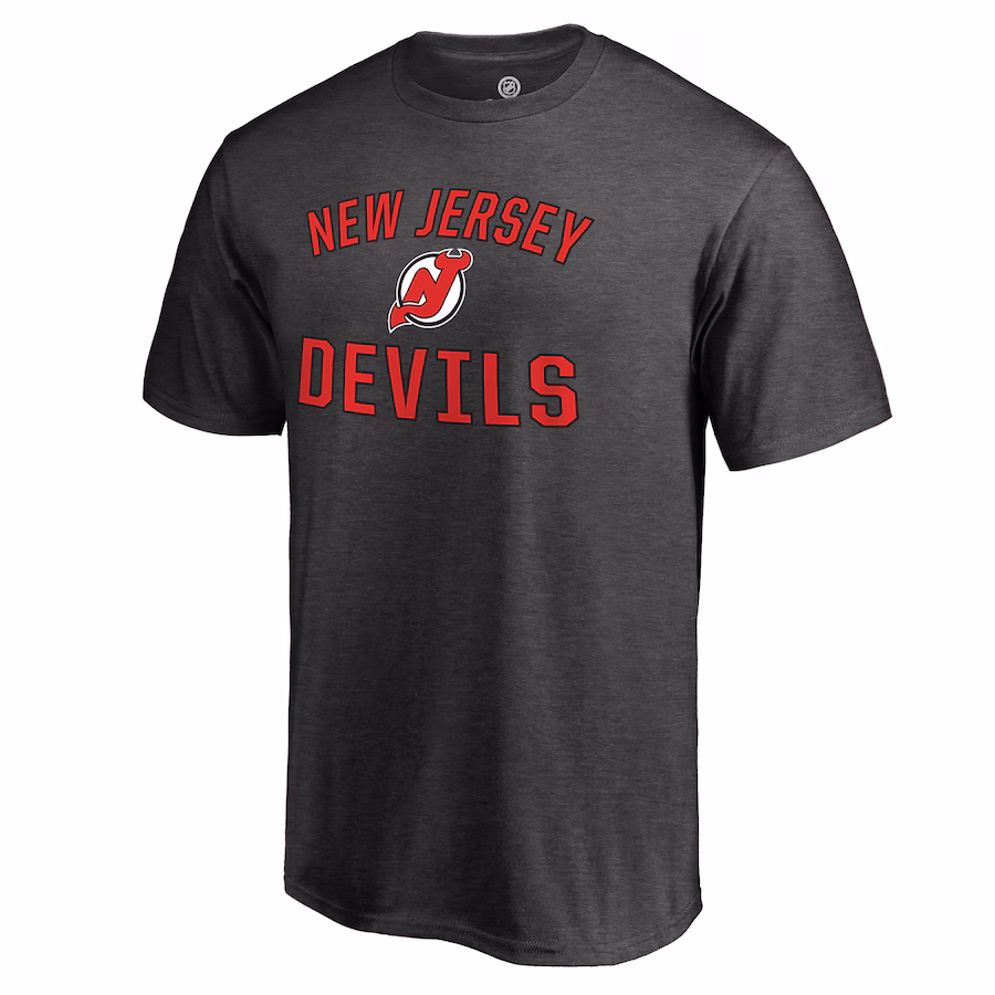 Men's New Jersey Devils Heathered Gray Victory Arch T-Shirt - Jersey