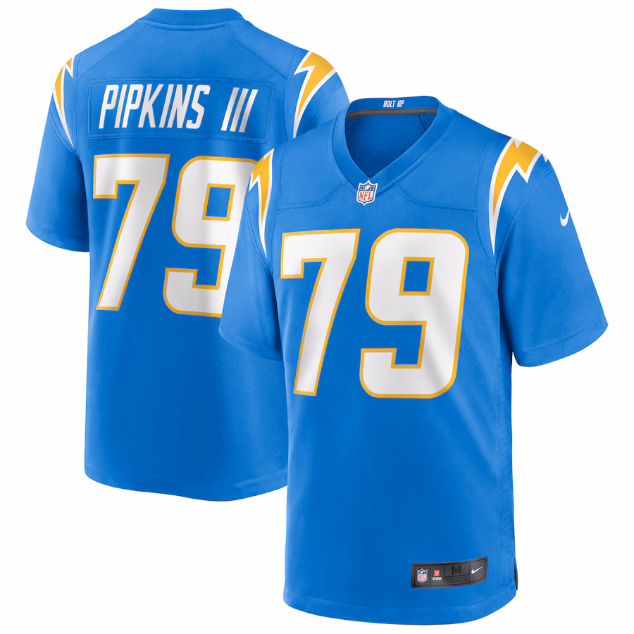 Men's Los Angeles Chargers Trey Pipkins III Nike Powder Blue Game Jersey - Jersey