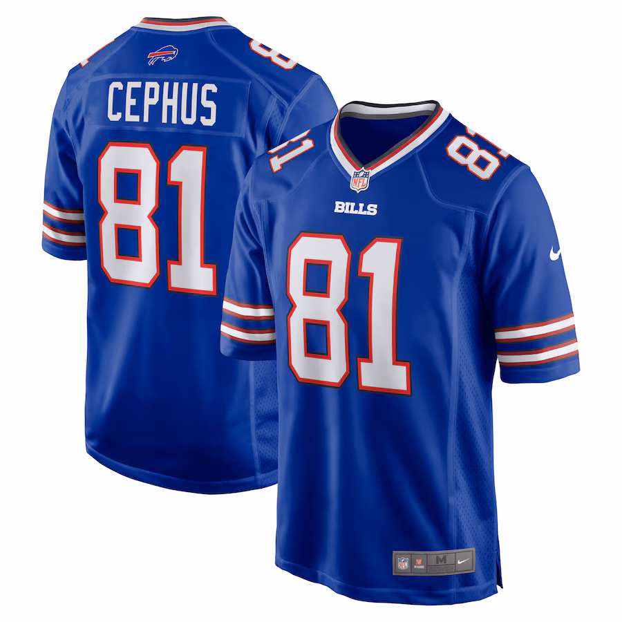 Men's Buffalo Bills Quintez Cephus Nike  Royal Team Game Jersey - Jersey
