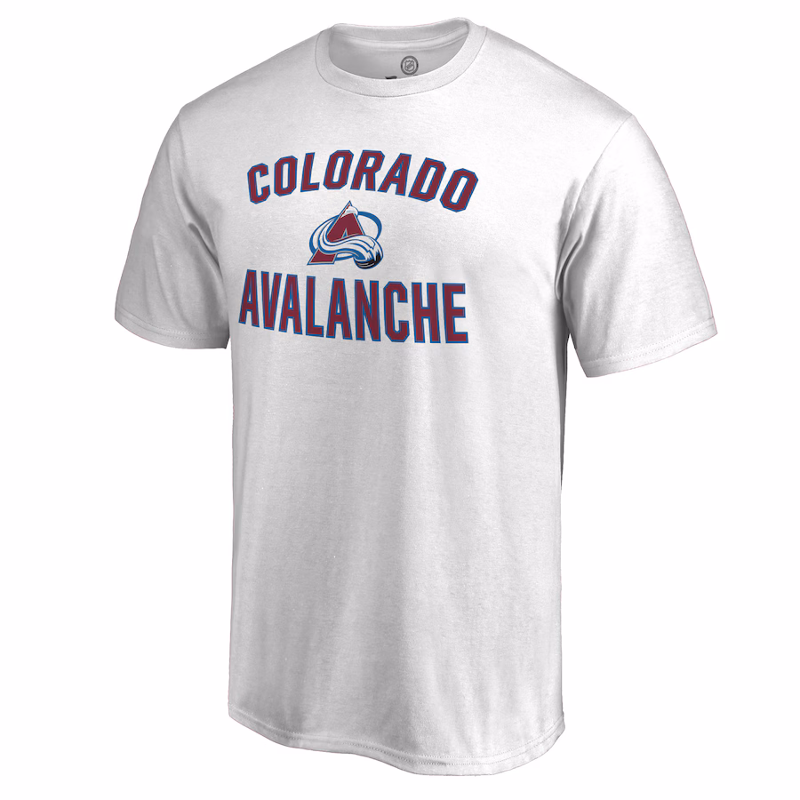 Men's Colorado Avalanche Victory Arch White T-Shirt - Jersey
