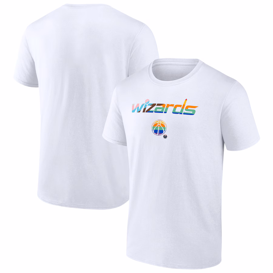 Men's Washington Wizards White Pride T-Shirt - Jersey