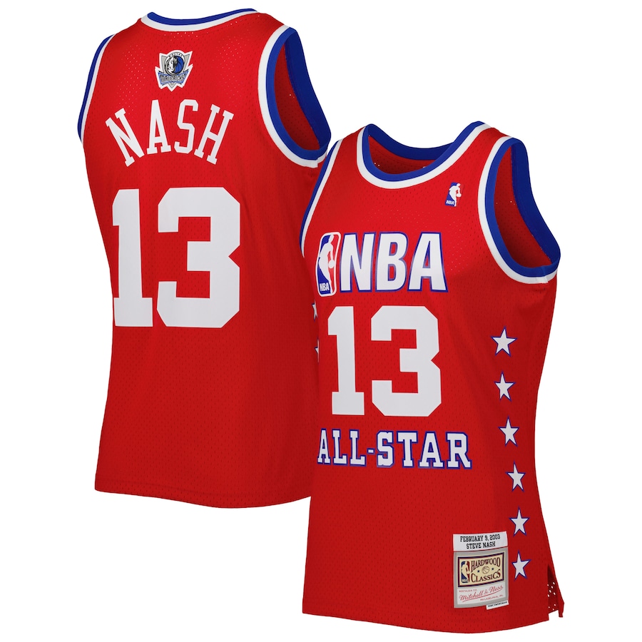 Men's Western Conference Steve Nash Mitchell & Ness Red 2003 All Star Game Swingman Jersey - Jersey
