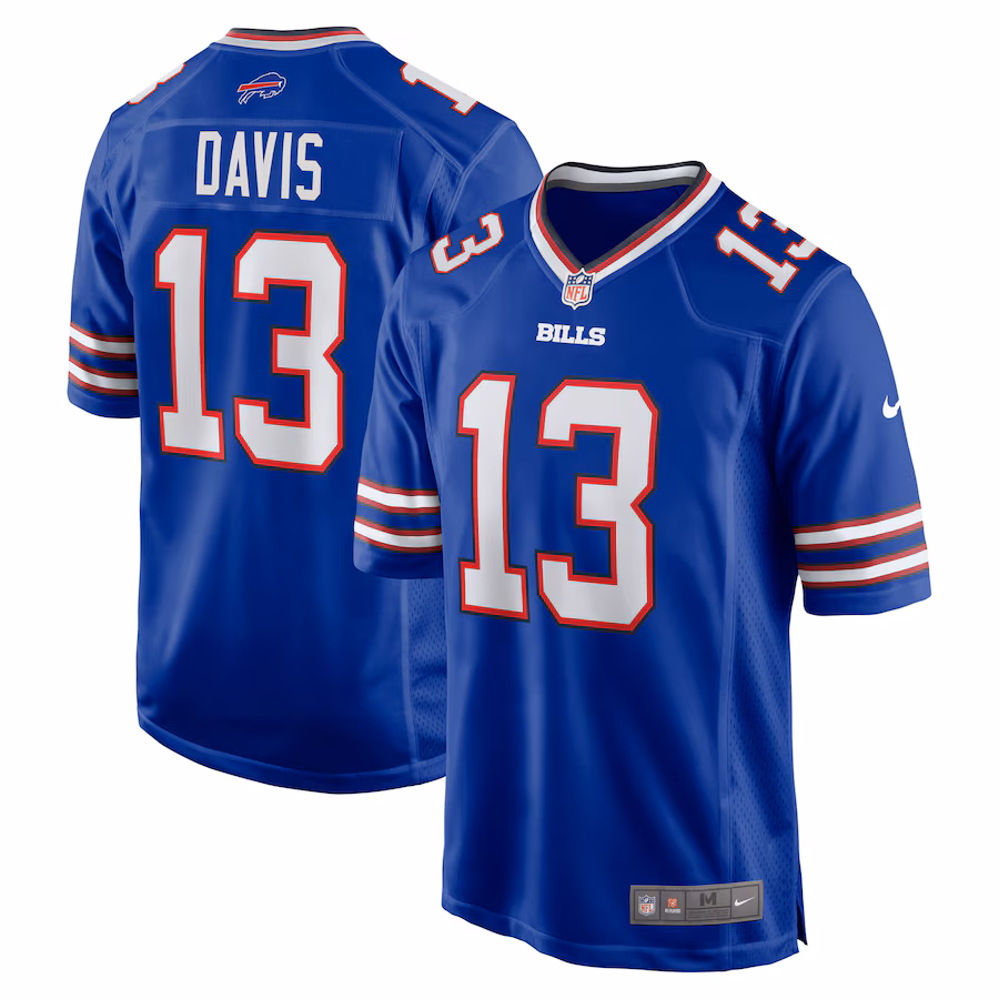 Men's Buffalo Bills Gabriel Davis Nike Royal Team Game Player Jersey - Jersey