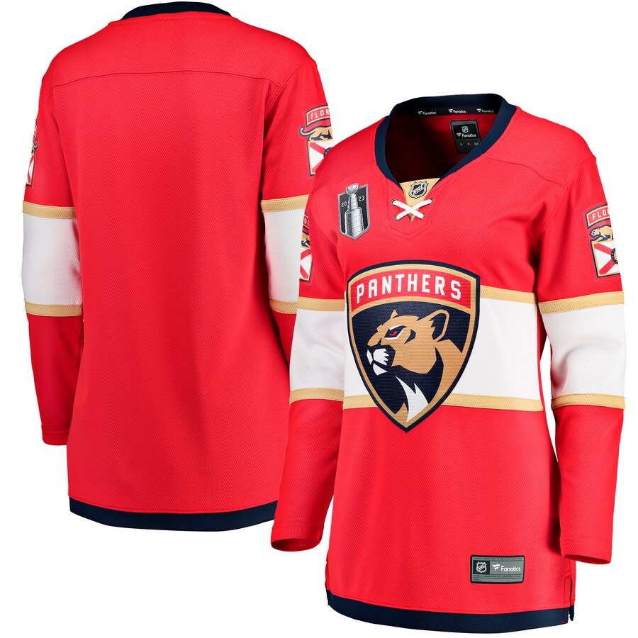 Women's Florida Panthers  Fanatics Branded Red 2023 Stanley Cup Final Home Breakaway Jersey - Jersey